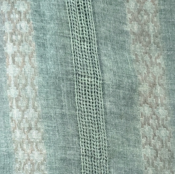 ⭐ 1 LEFT ⭐ Long Green Woven Tribal Kimono Wrap - Picture 4 of 5